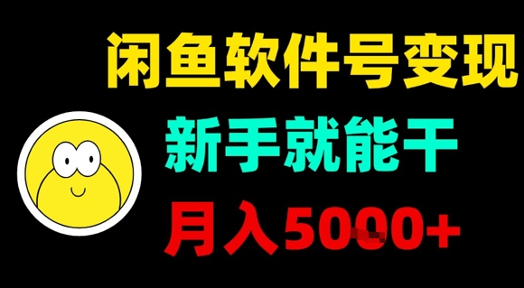 闲鱼软件号变现，新手就能干，月入5k+-hl998