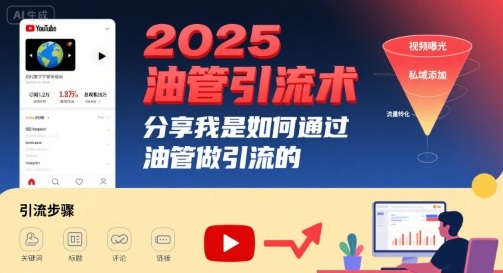 2025油管引流术，分享我是如何通过油管做引流的-hl998