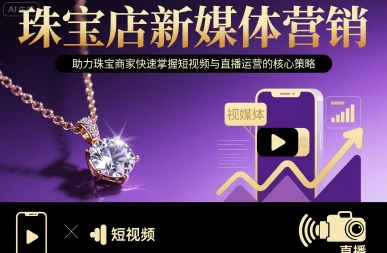 珠宝店新媒体营销，助力珠宝商家快速掌握短视频与直播运营的核心策略-hl998