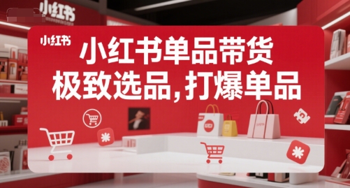 小红书单品带货，极致选品，打爆单品-hl998