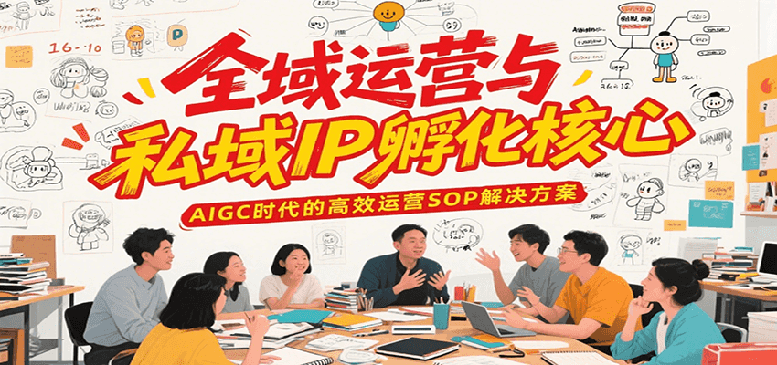 全域运营与私域IP孵化核心，AIGC时代的高效运营SOP解决方案-hl998