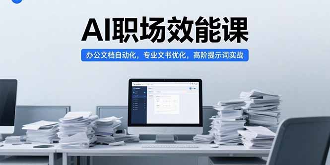 AI职场效能课，办公文档自动化，专业文书优化，高阶提示词实战-hl998