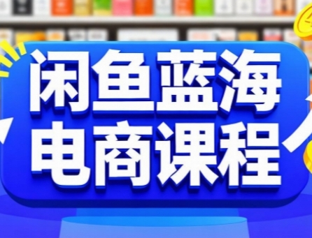 闲鱼蓝海电商课程，手把手助你快速上手，轻松实现闲鱼稳定盈利-hl998