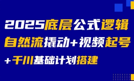 大明老师·底层公式逻辑自然流+千川搭建-hl998