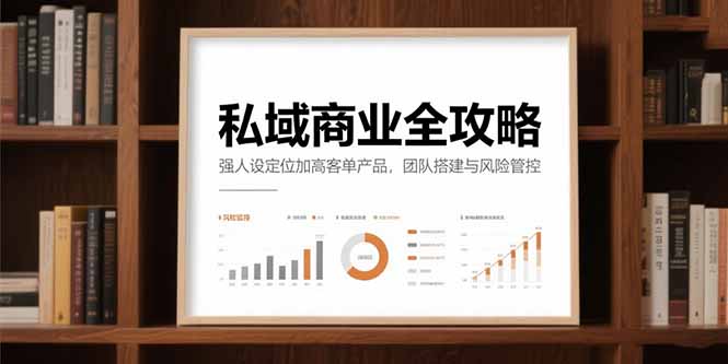 私域商业全攻略，强人设定位加高客单产品，团队搭建与风险管控-hl998