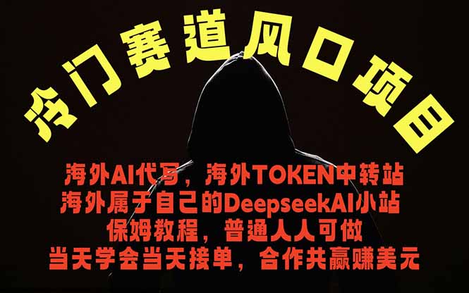 冷门赛道风口项目 海外AI代写！0成本运作完全免费！当天注册当天接单，接单接到手抽筋，无脑...-hl998