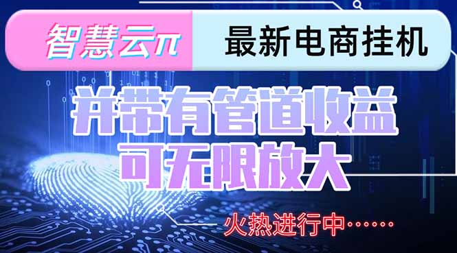 智慧云π电脑挂机单机每天收益300—500+ 并带有团队管道收益 可无限放大-hl998