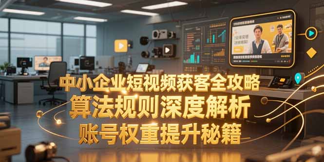 中小企业短视频获客全攻略，算法规则深度解析，账号权重提升秘籍-hl998
