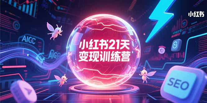 小红书21天变现训练营，AIGC工具高效应用，SEO优化核心技巧-hl998