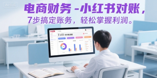 电商财务-小红书对账，7步搞定账务，轻松掌握利润-hl998