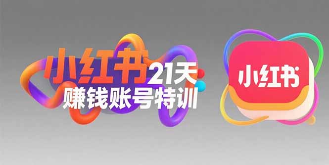 小红书21天赚钱账号特训：黄金定位技巧，高转粉文案创作，科学引流策略-hl998