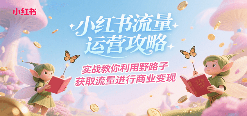 小红书流量运营攻略，实战教你利用野路子获取流量进行商业变现-hl998