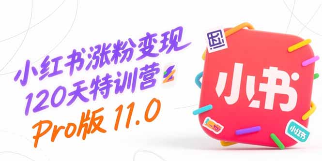小红书涨粉变现120天特训营Pro版11.0：从0到1掌握平台运营,内容制作和变现-hl998