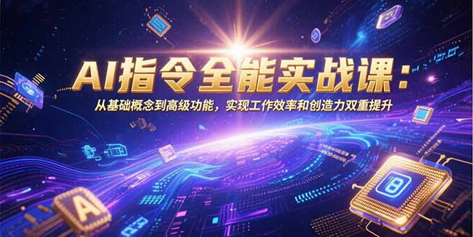 AI指令全能实战课：从基础概念到高级功能，实现工作效率和创造力双重提升-hl998