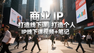 商业IP打造线下课，打造个人 IP线下课视频+笔记-hl998