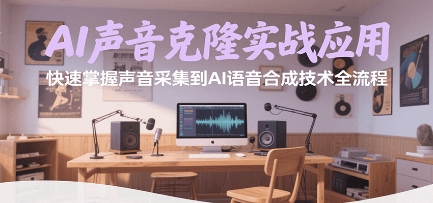 AI声音克隆实战应用，快速掌握声音采集到AI语音合成技术全流程-hl998
