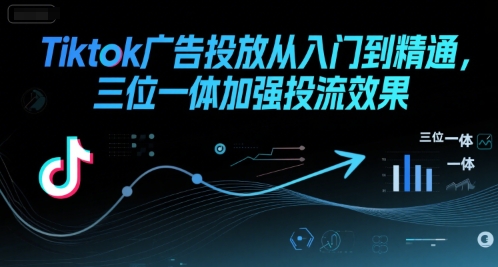 Tiktok广告投放从入门到精通，三位一体加强投流效果-hl998