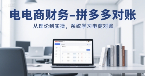 电商财务-拼多多对账，从理论到实操，系统学习电商对账-hl998