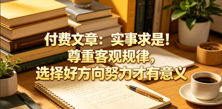 付费文章：实事求是！尊重客观规律，选择好方向努力才有意义-hl998