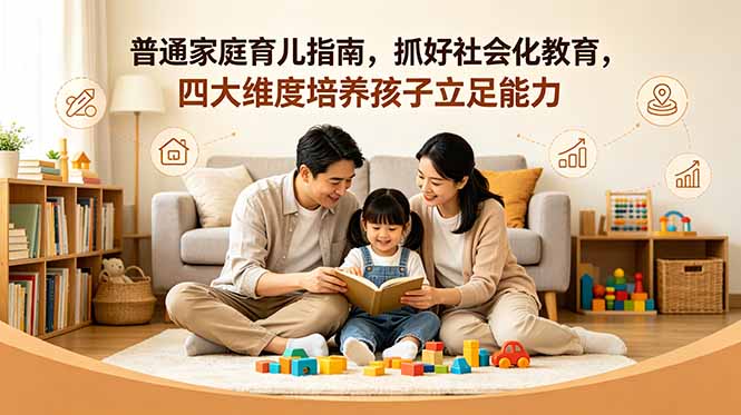 付费文章：普通家庭育儿指南，抓好社会化教育，四大维度培养孩子立足能力-hl998