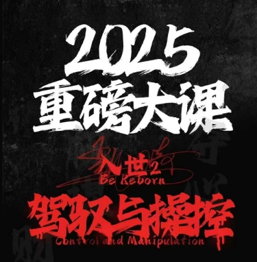 2025重磅大课，入世2，驾驭与控制-hl998