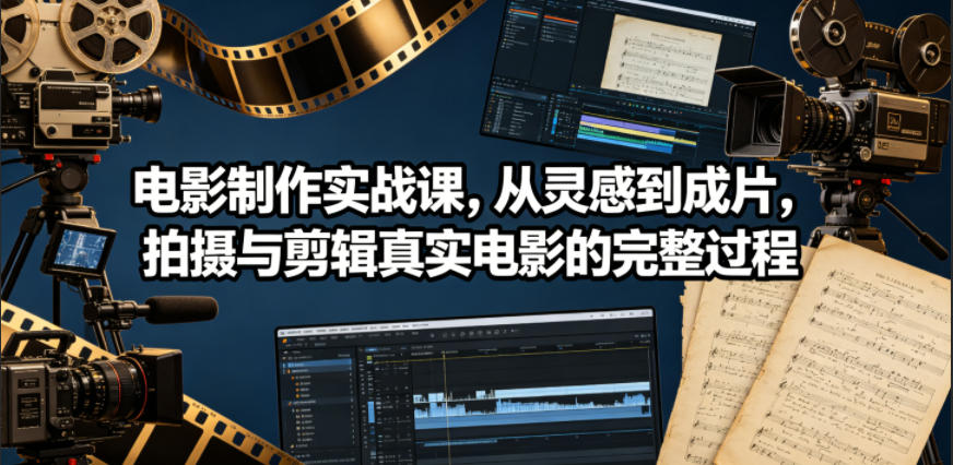 电影制作实战课，从灵感到成片，拍摄与剪辑真实电影的完整过程【原创双语字幕】-hl998