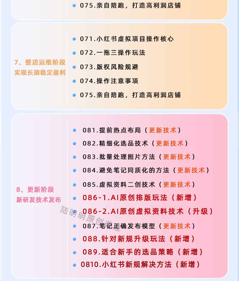 图片[4]-小红书虚拟项目特训班9.0，全面拥抱AI，批量产出原创PPT货源，单品/单店纯利润几万到几十W-hl998