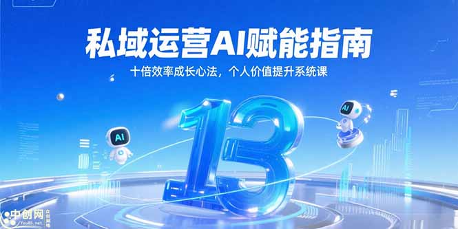 私域运营AI赋能指南，十倍效率成长心法，个人价值提升系统课-hl998