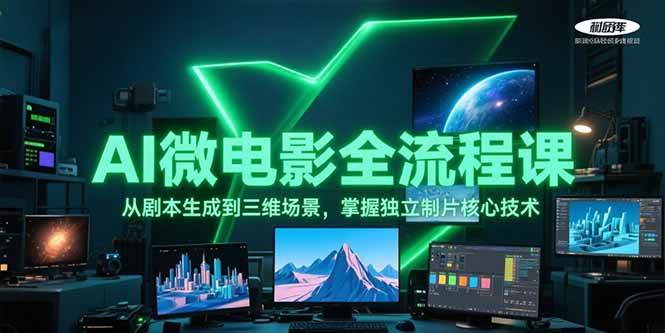 AI微电影全流程课，从剧本生成到三维场景，掌握独立制片核心技术-hl998