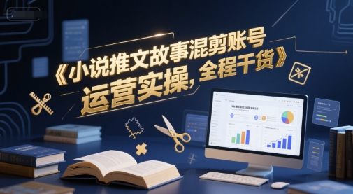 小说推文故事混剪账号运营实操，全程干货-hl998