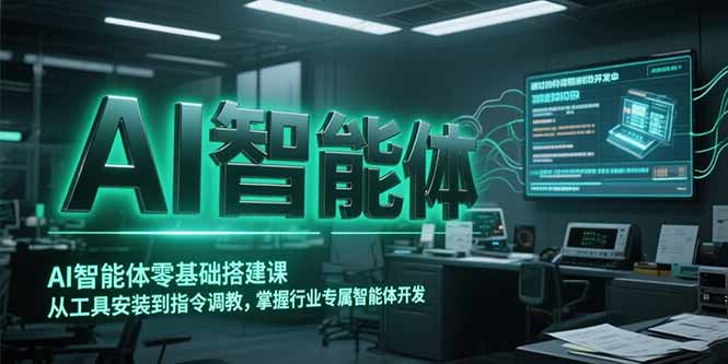 AI智能体零基础搭建课，从工具安装到指令调教，掌握行业专属智能体开发...-hl998