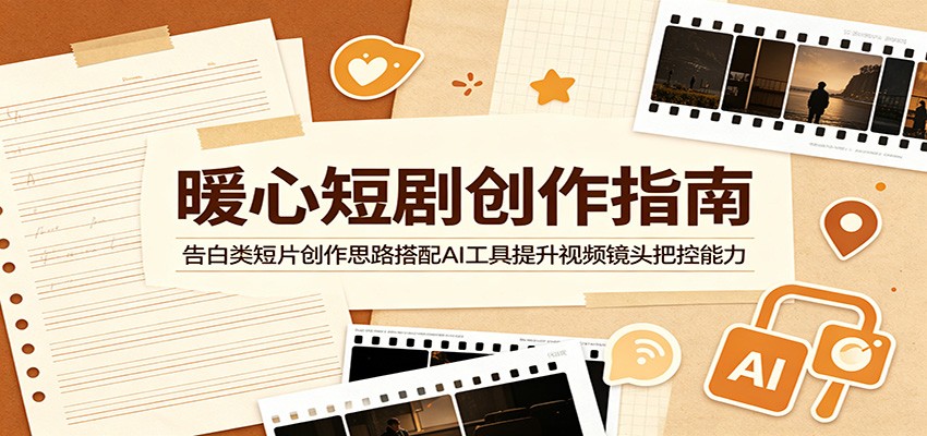 暖心短剧创作指南：告白类短片创作思路搭配AI工具提升视频镜头把控能力-hl998