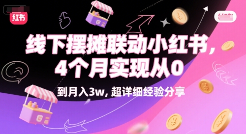 线下摆摊联动小红书，4 个月实现从 0 到月入3w，超详细经验分享-hl998