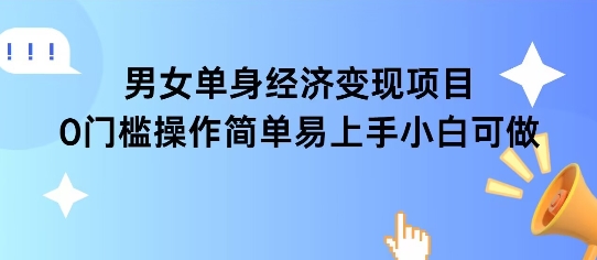 女单身经济项目变现周期长可复购率高日入1k+-hl998