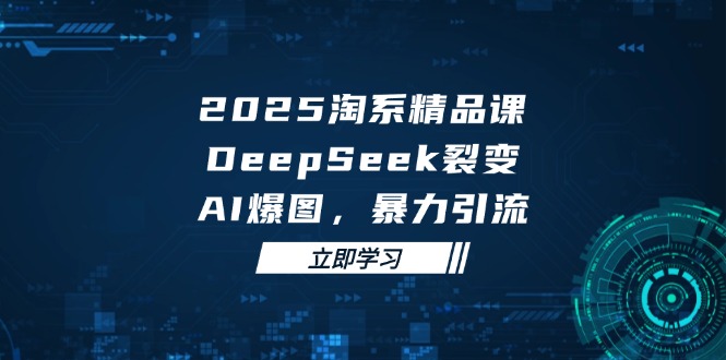 2025 淘系精品课，DeepSeek 裂变，AI 爆图，暴力引流-hl998