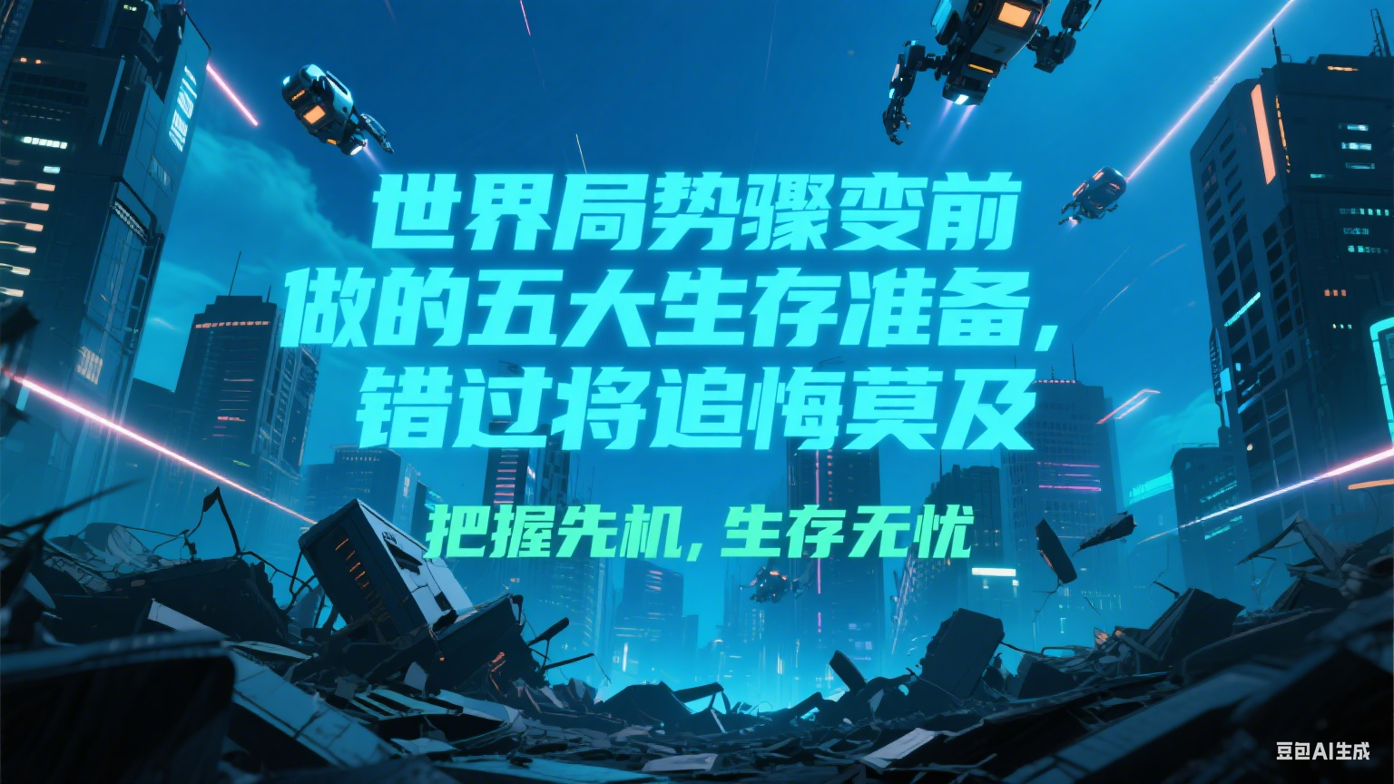 付费文章《世界局势骤变前必做的五大生存准备，错过将追悔莫及》-hl998