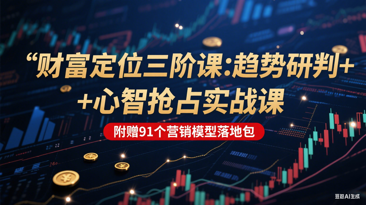 财富定位三阶：趋势研判 + 心智抢占实战课，附赠91个营销模型落地包-hl998