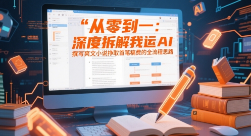 从零到一：深度拆解我运用AI撰写爽文小说挣取首笔稿费的全流程思路-hl998