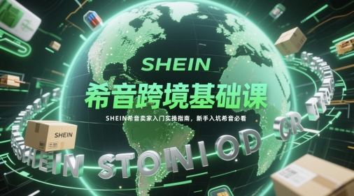 希音跨境基础课，SHEIN希音卖家入门实操指南，新手入坑希音必看-hl998