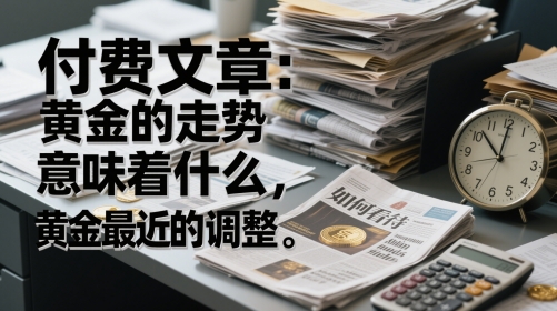 付费文章：黄金的走势意味着什么，如何看待黄金最近的调整-hl998