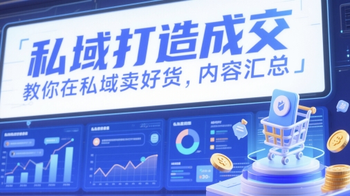 私域打造成交，教你在私域卖好货，内容汇总-hl998