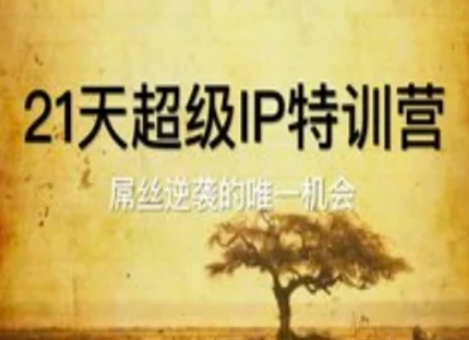 21天超级IP特训营，屌丝逆袭的唯一机会-hl998