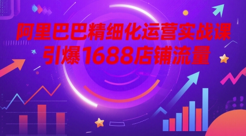 阿里巴巴精细化运营实战课，引爆1688店铺流量-hl998