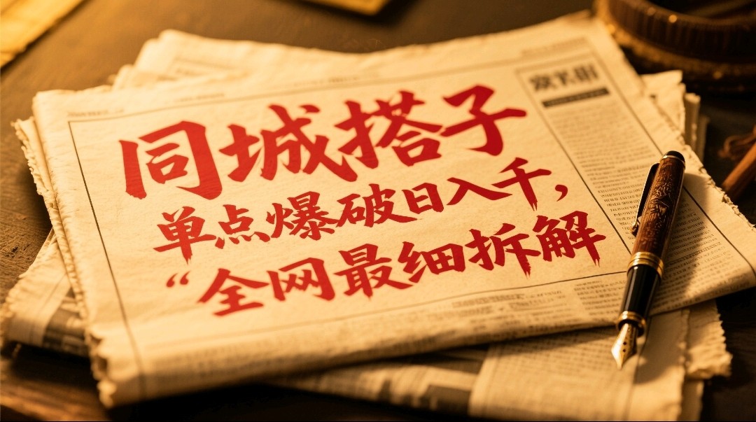 同城搭子群19.9单点爆破日入千，搭子组局月入万，全网最细拆解-hl998