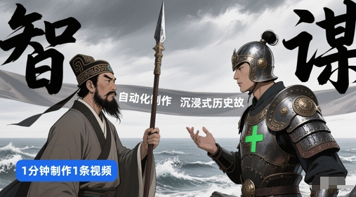 扣子工作流一键生成沉浸式历史故事，一天工作量，3分钟搞定-hl998