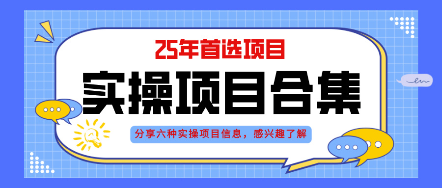 2025年实操六大项目实操演练，挂机类型，AI直播类型，轻资产创业类型，...-hl998