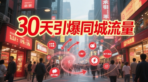 30天引爆同城流量：团购篇 认知篇 流量篇 来客篇 达人篇 老板人设IP篇 投流篇-hl998