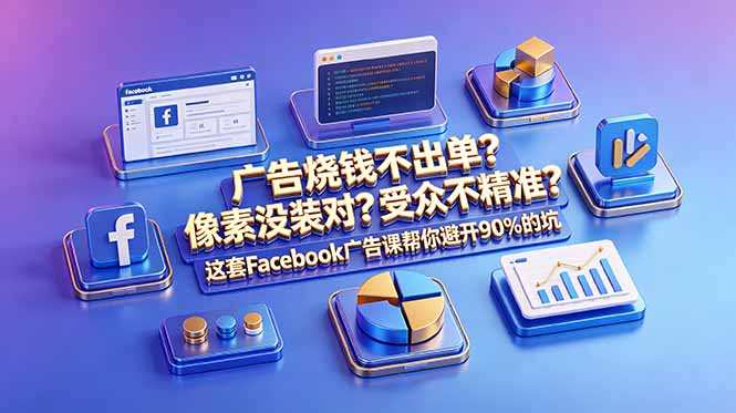 广告烧钱不出单？像素没装对？受众不精准？这套Facebook广告课帮你避开90%的坑-原创双语字幕-hl998