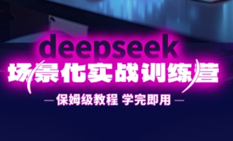 DeepSeek场景化实战训练营，保姆级教程，学完即用，手把手教你用DeepSeek提升效率-hl998
