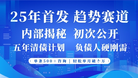 2025年首次公开，真正的事业型赛道，客咨不断，单月轻松破W-hl998
